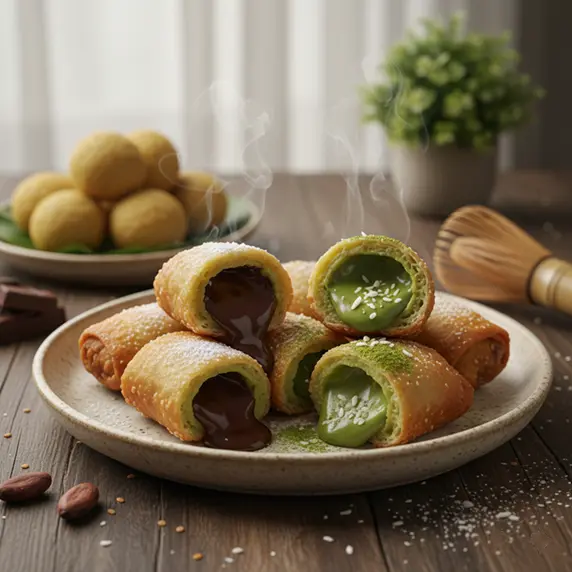 risol matcha cokelat