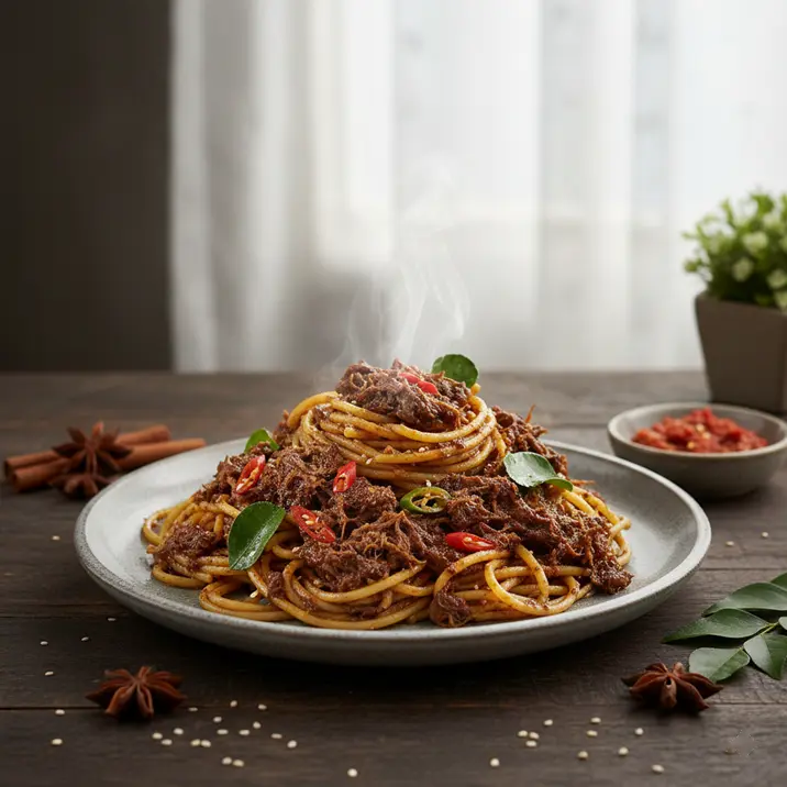 Spapghetti Rendang